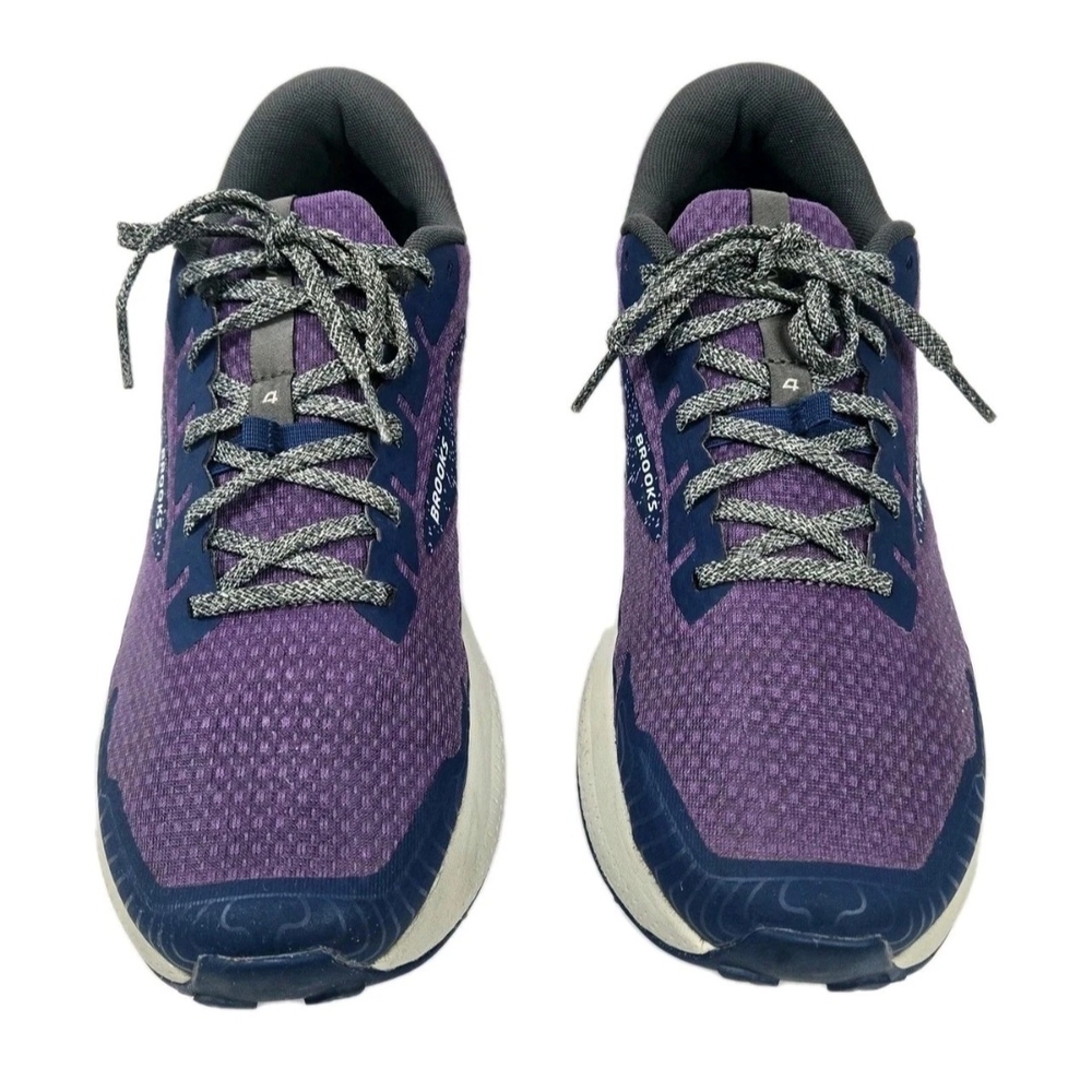 Brooks Divide 4 Women 10 Purple Blue Grey Trail Running Shoes Sneakers Medium(B)